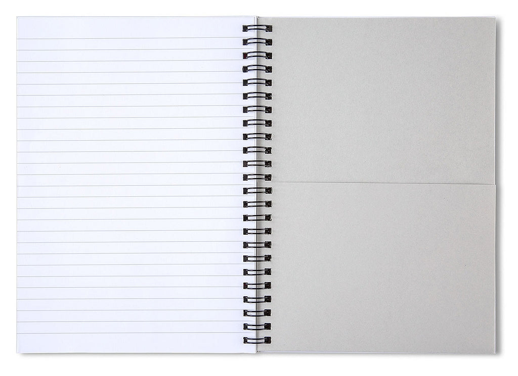 Burnt Orange Flower Burst Pattern - Spiral Notebook